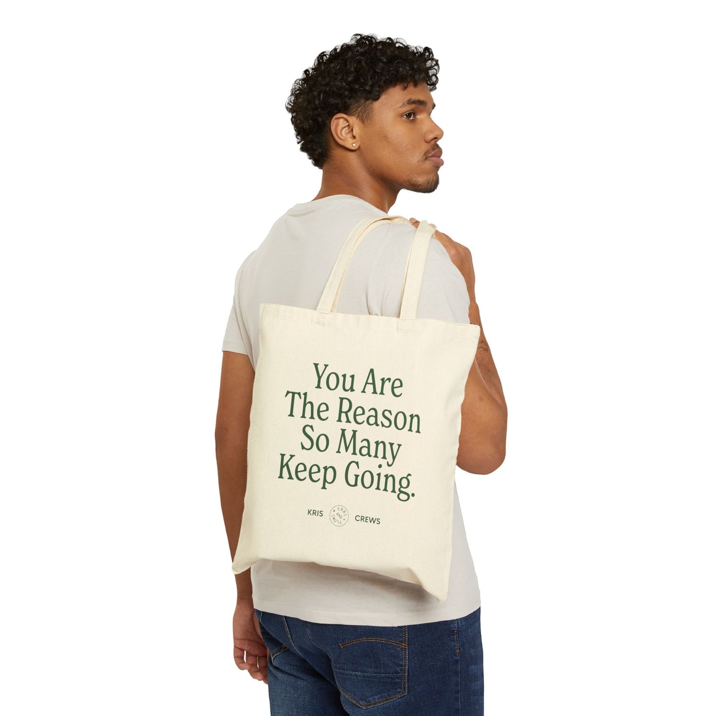 Keep Going ~ Cotton Canvas Tote Bag