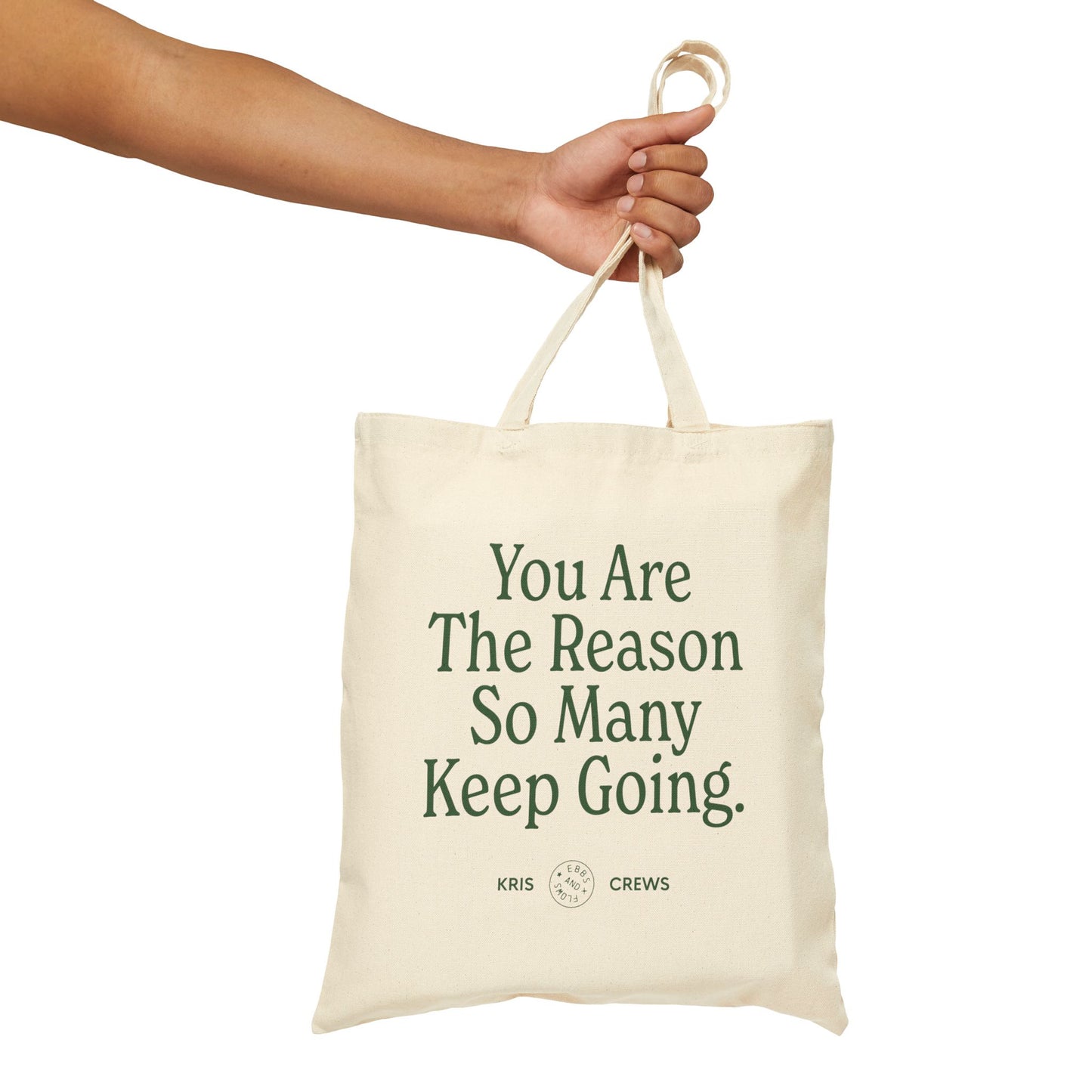 Keep Going ~ Cotton Canvas Tote Bag